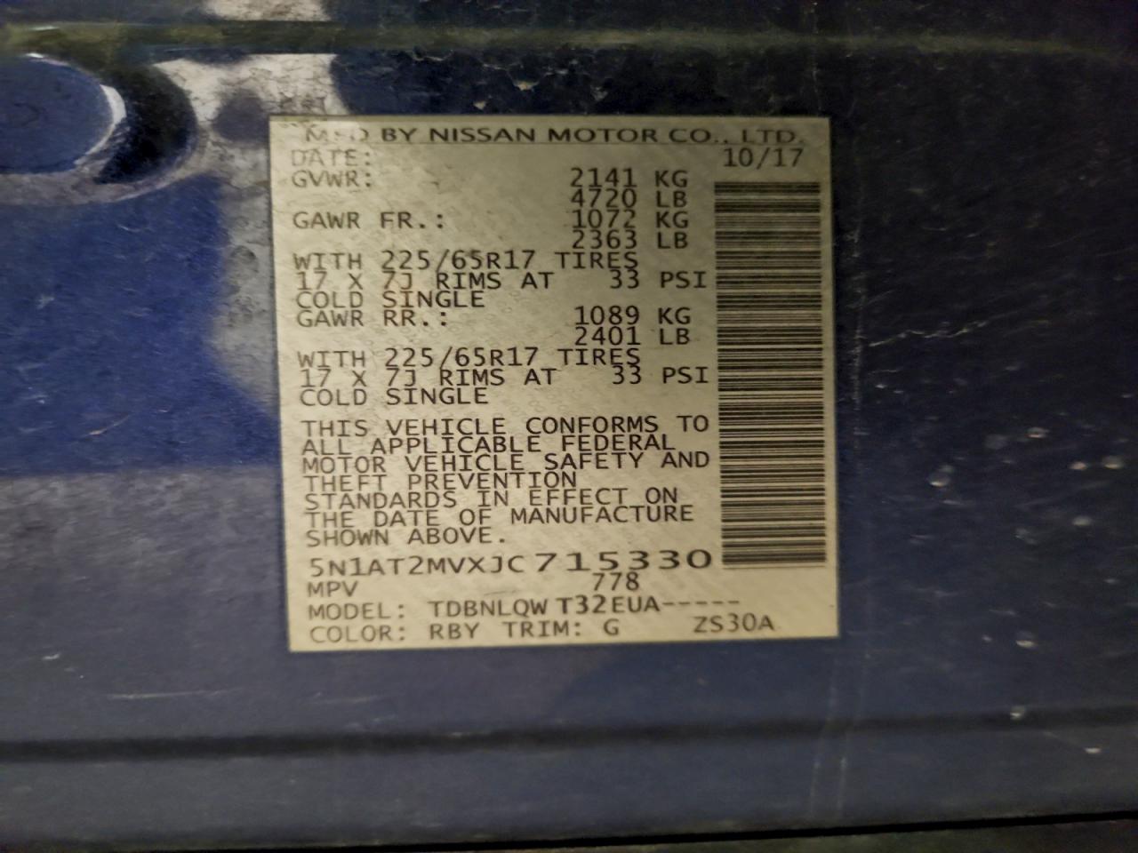 Nissan Rogue S Image 9