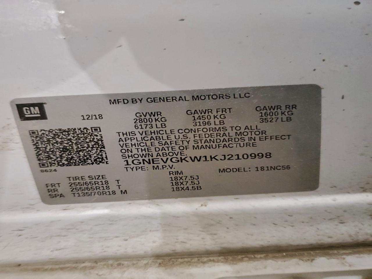 Chevrolet Traverse Lt Image 2